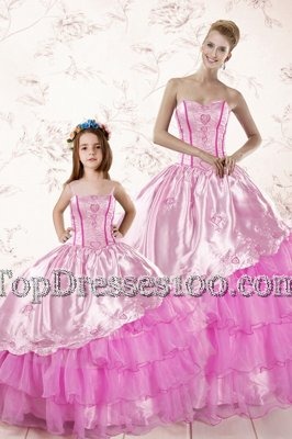 Most Popular One Shoulder Beading and Ruffles Vestidos de Quinceanera Grey Lace Up Sleeveless Floor Length