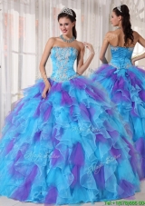 Fashionable Ball Gown Beading and Appliques Quinceanera Dresses