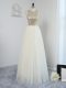 Colorful Sleeveless Floor Length Sequins Backless Bridesmaid Gown with Light Yellow