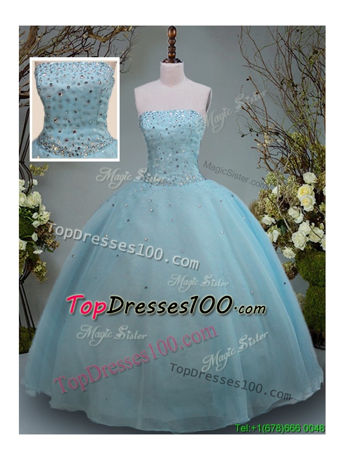 aquamarine quinceanera dresses