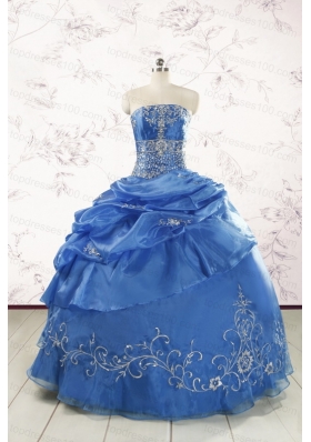 Exclusive Royal Blue Quinceanera Dresses with Appliques For 2015