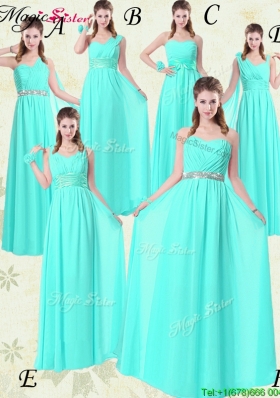 2016 Gorgeous Empire Prom Dresses with Belt in Apple Green