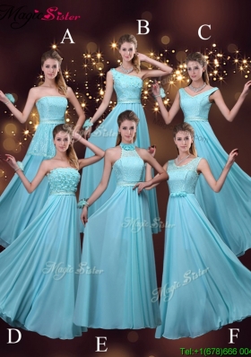 2016 Cheap Empire Aqua Blue Prom Dresses