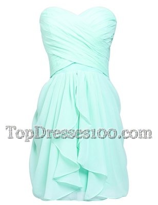 Scoop Sleeveless Zipper Womens Party Dresses Multi-color Chiffon